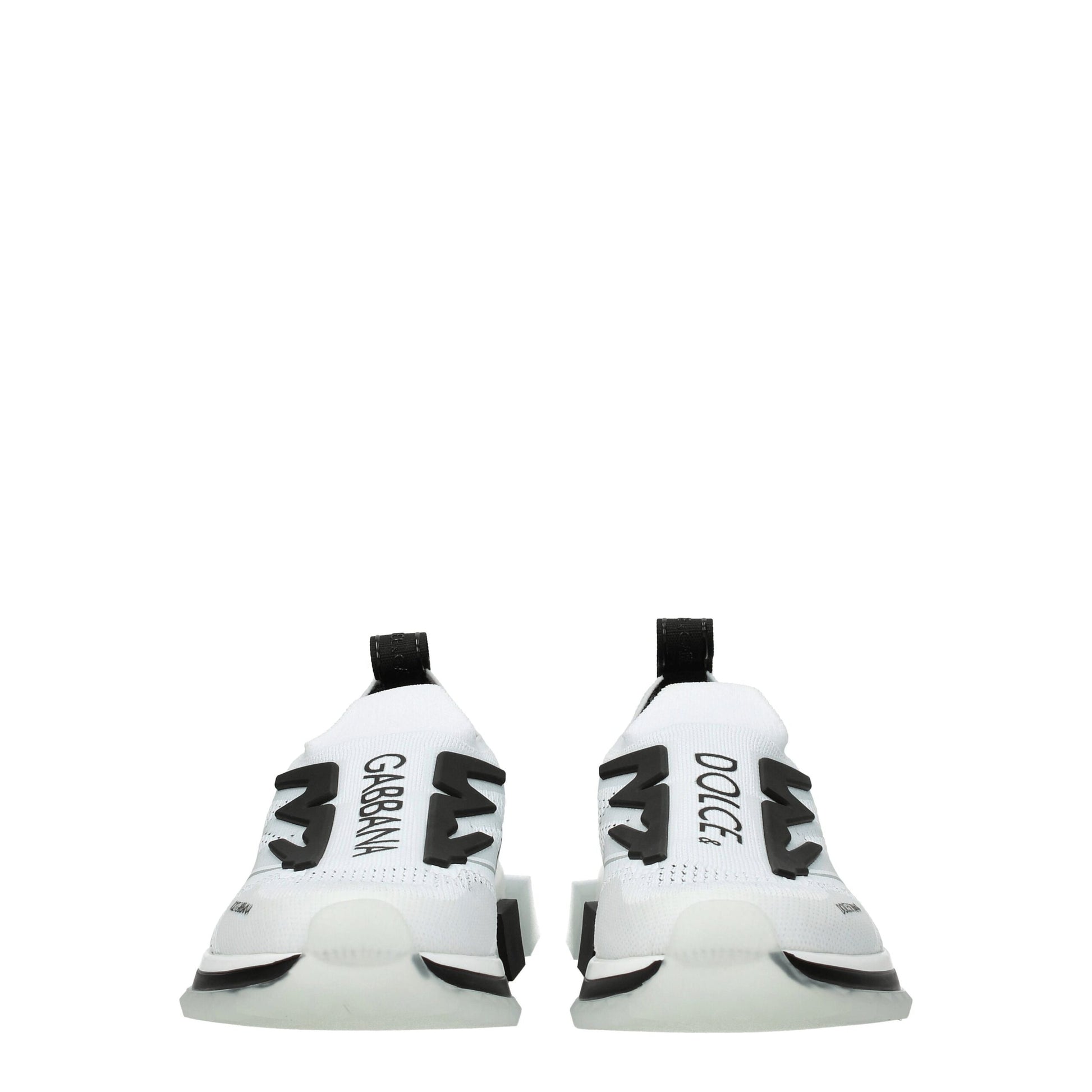 Dolce & Gabbana White & Black Sorrento Mesh Trainers