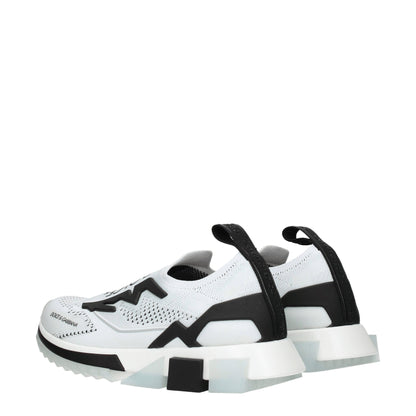 Dolce & Gabbana White & Black Sorrento Mesh Trainers