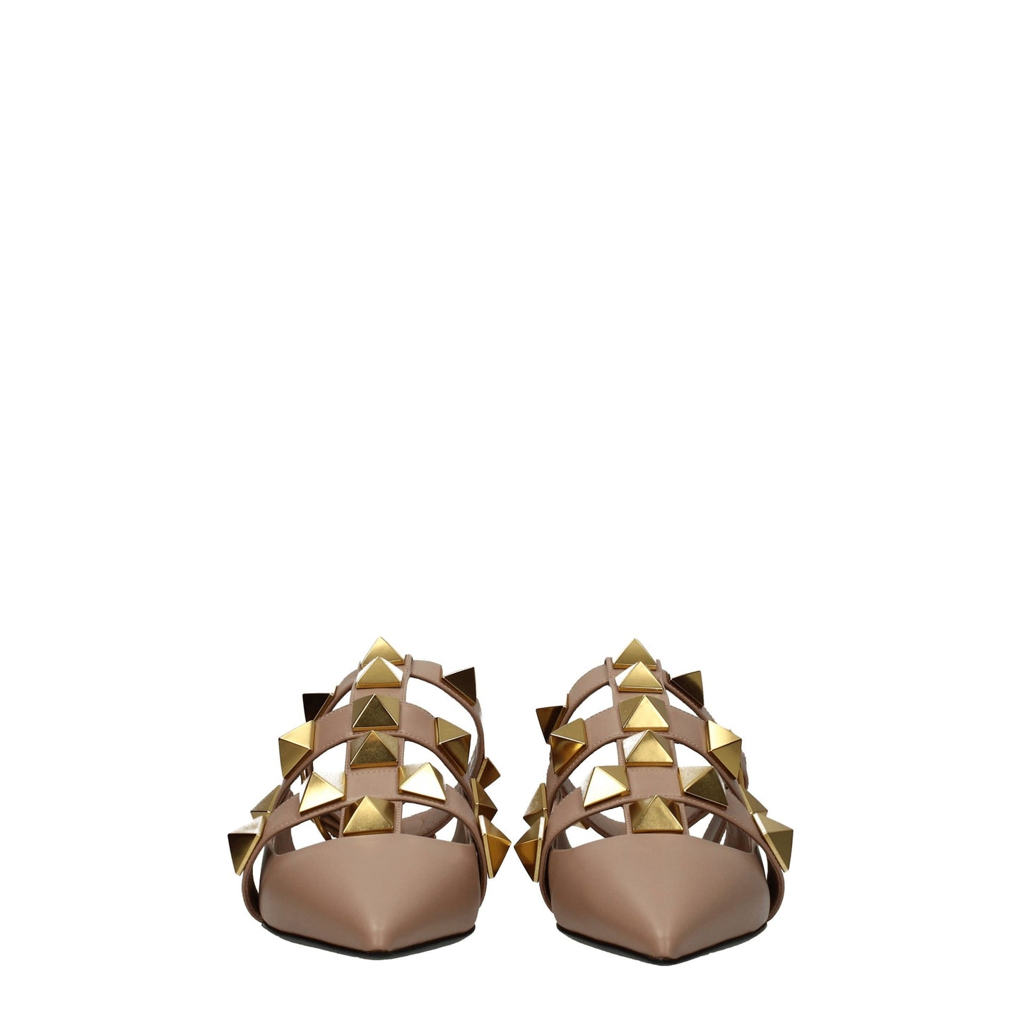Valentino Garavani Pink Leather Sandal with Studs