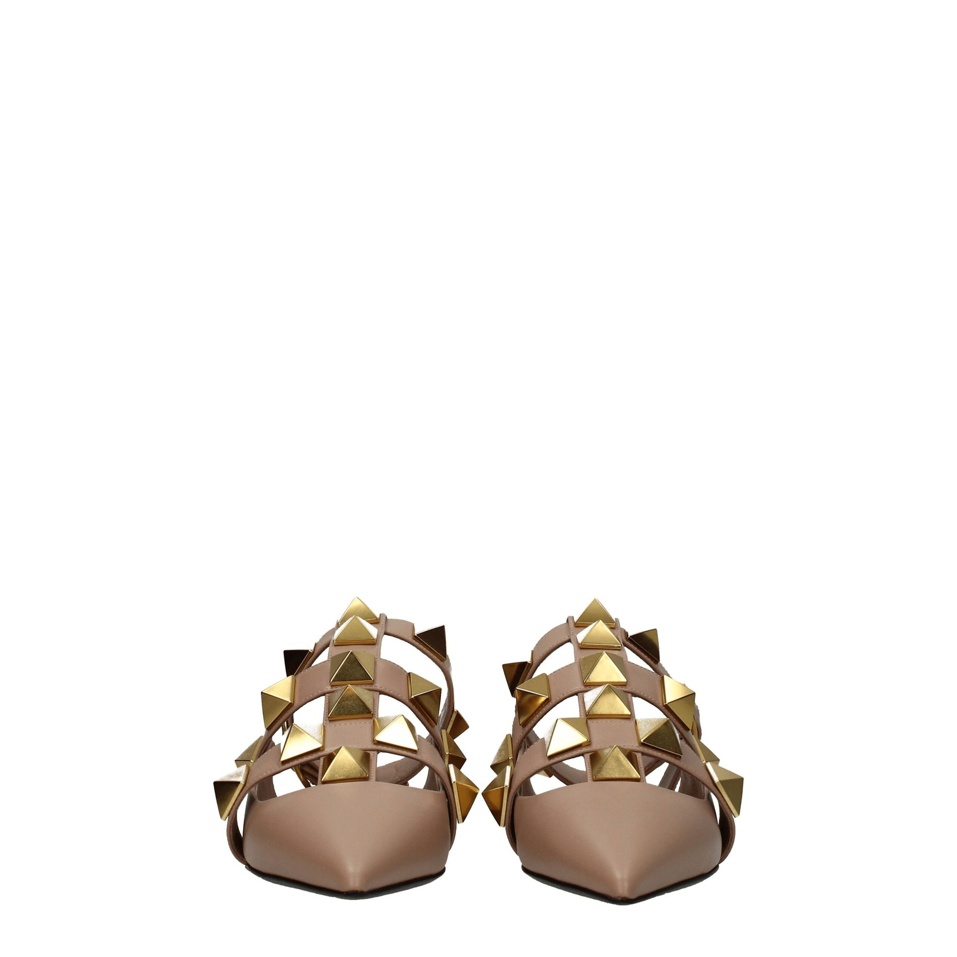 Valentino Garavani Pink Leather Sandal with Studs