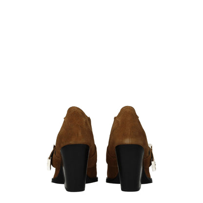 Versace Jeans Brown Leather Ankle