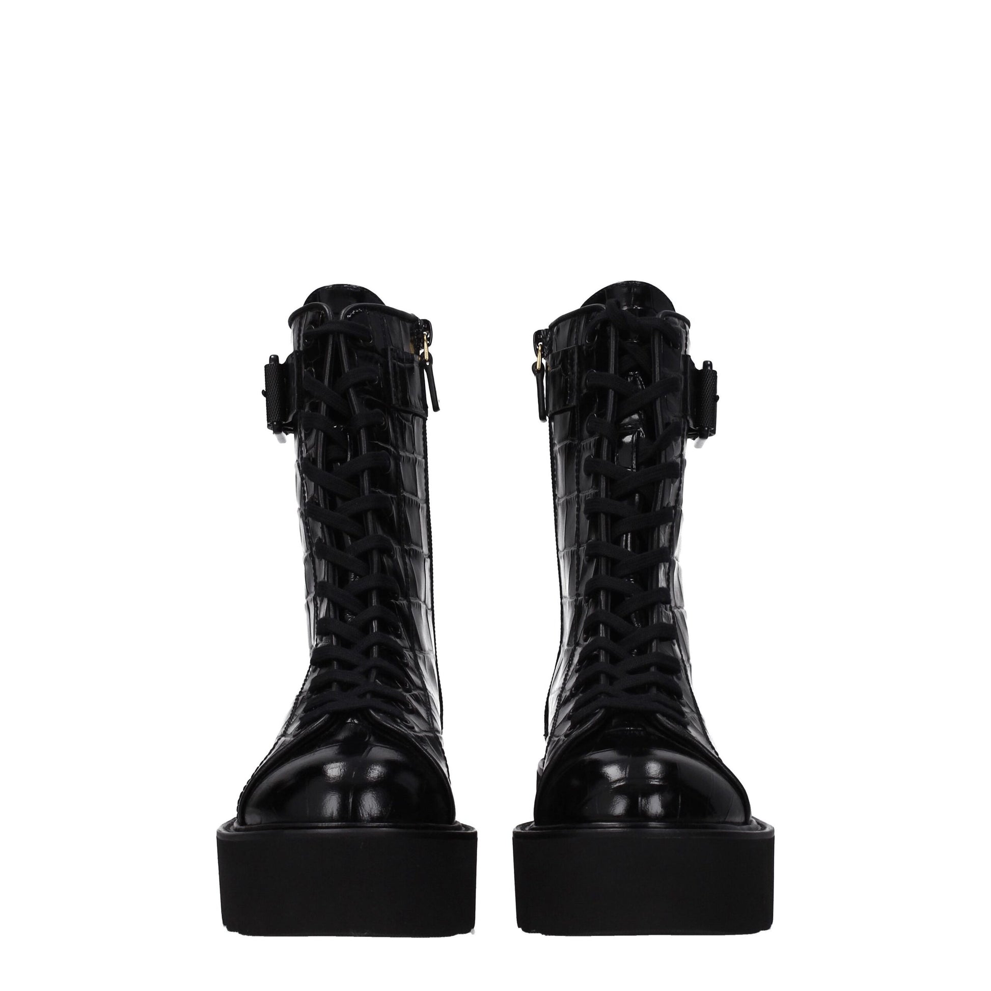 Stuart Weitzman Black Leather Ankle