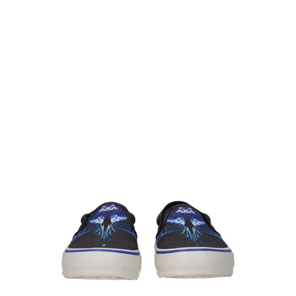 Marcelo Burlon Black Fabric Slip-On Loafer