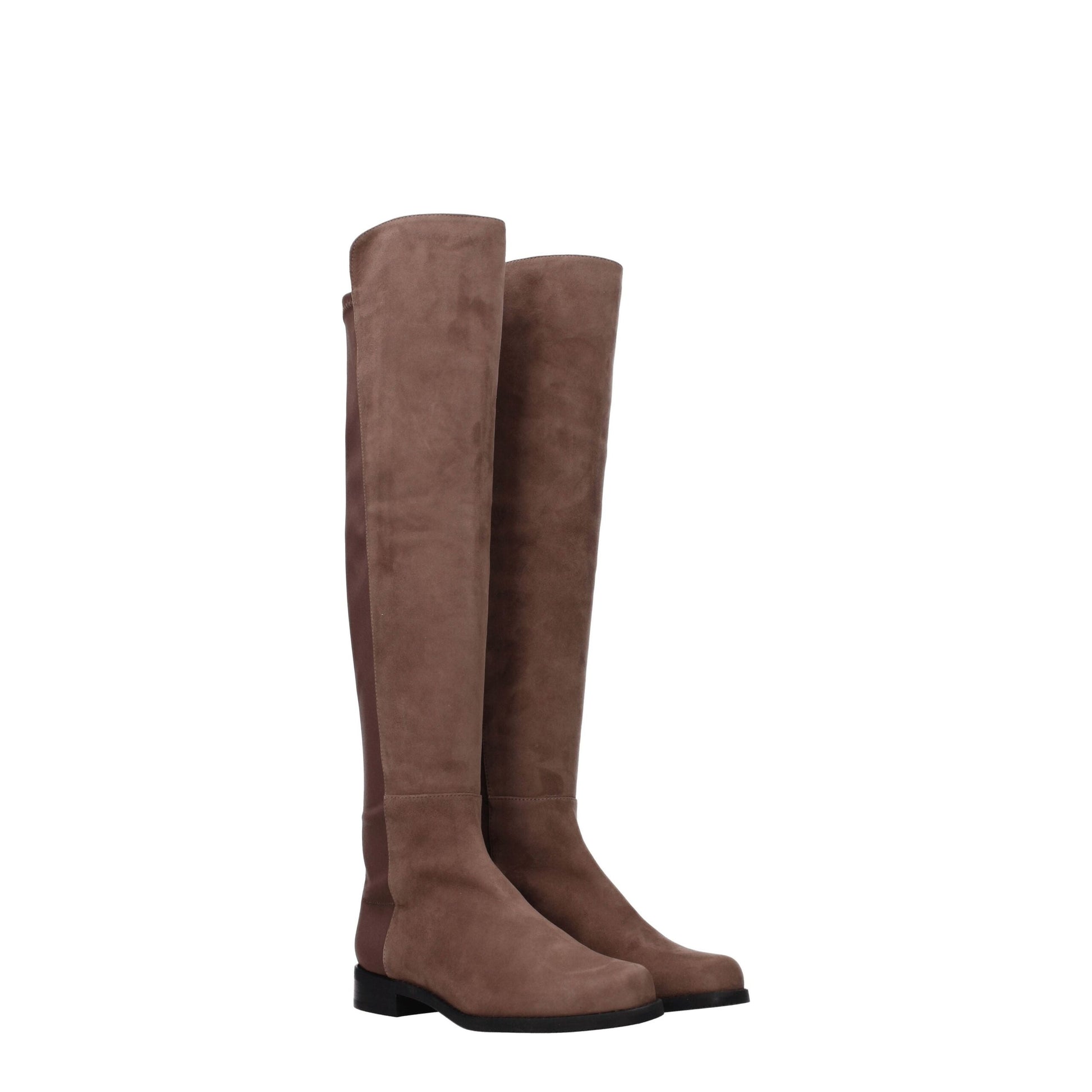 Stuart Weitzman Brown Leather Boot - Casual Elegance Redefined