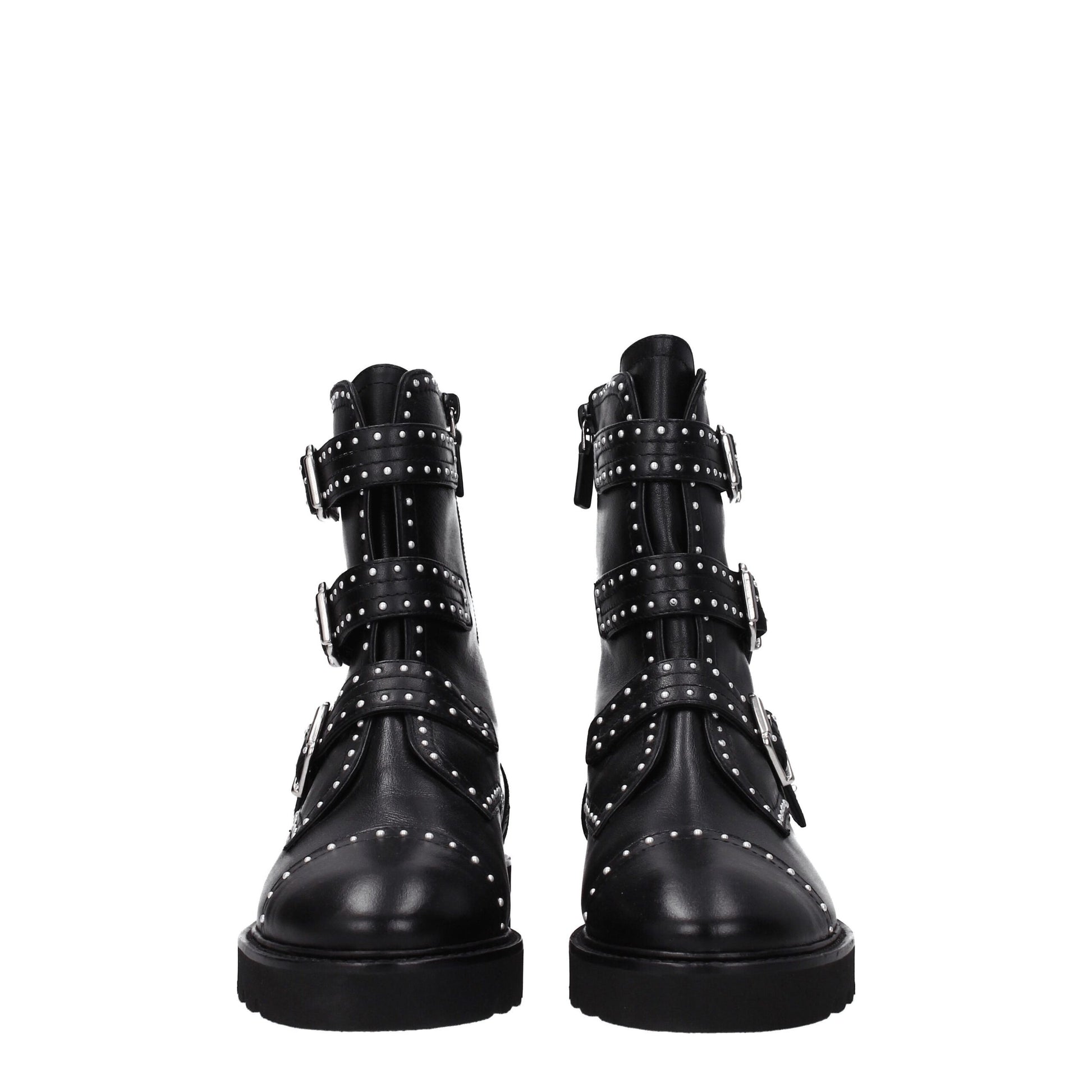 Stuart Weitzman Black Leather Ankle