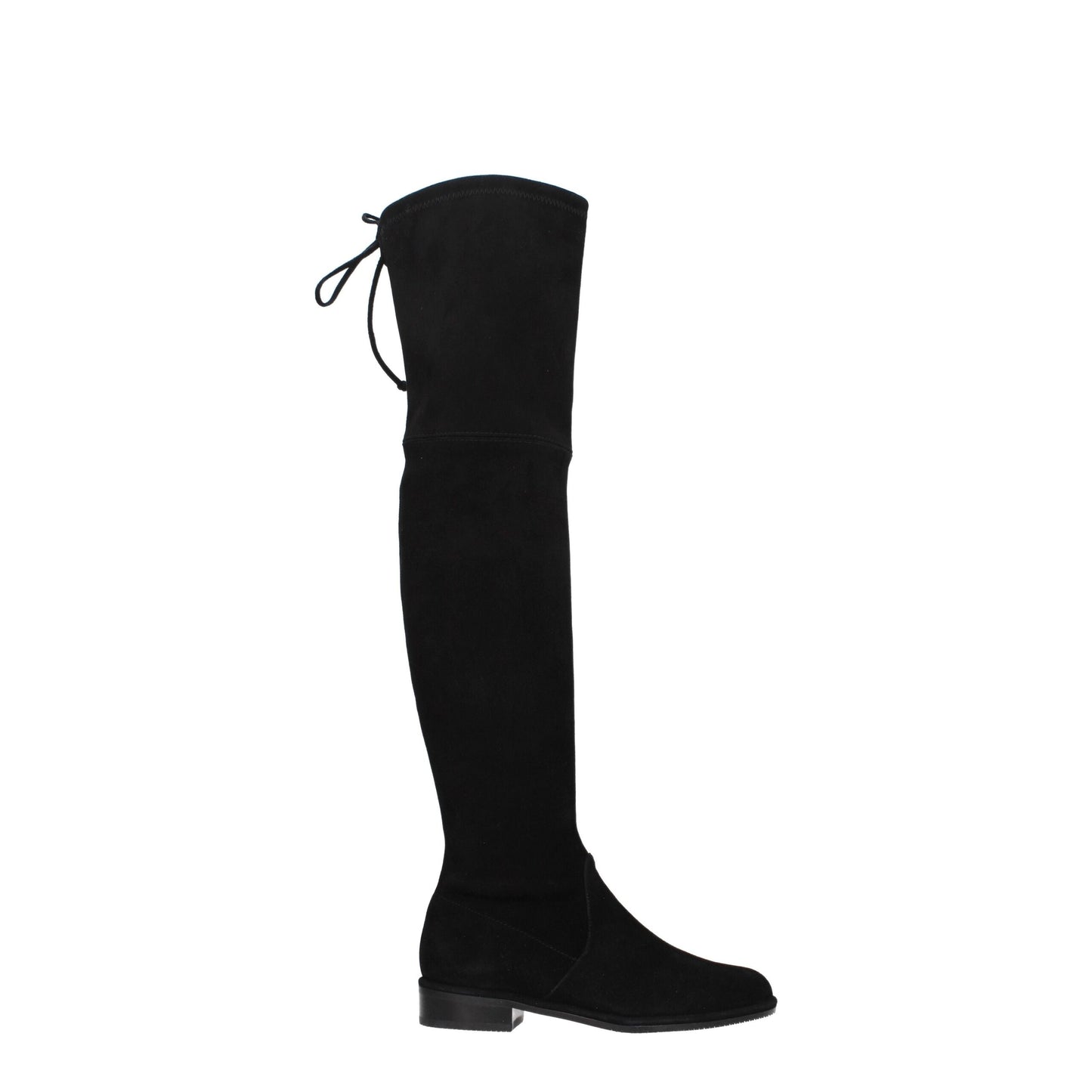 Stuart Weitzman Black Leather Lowland Boots