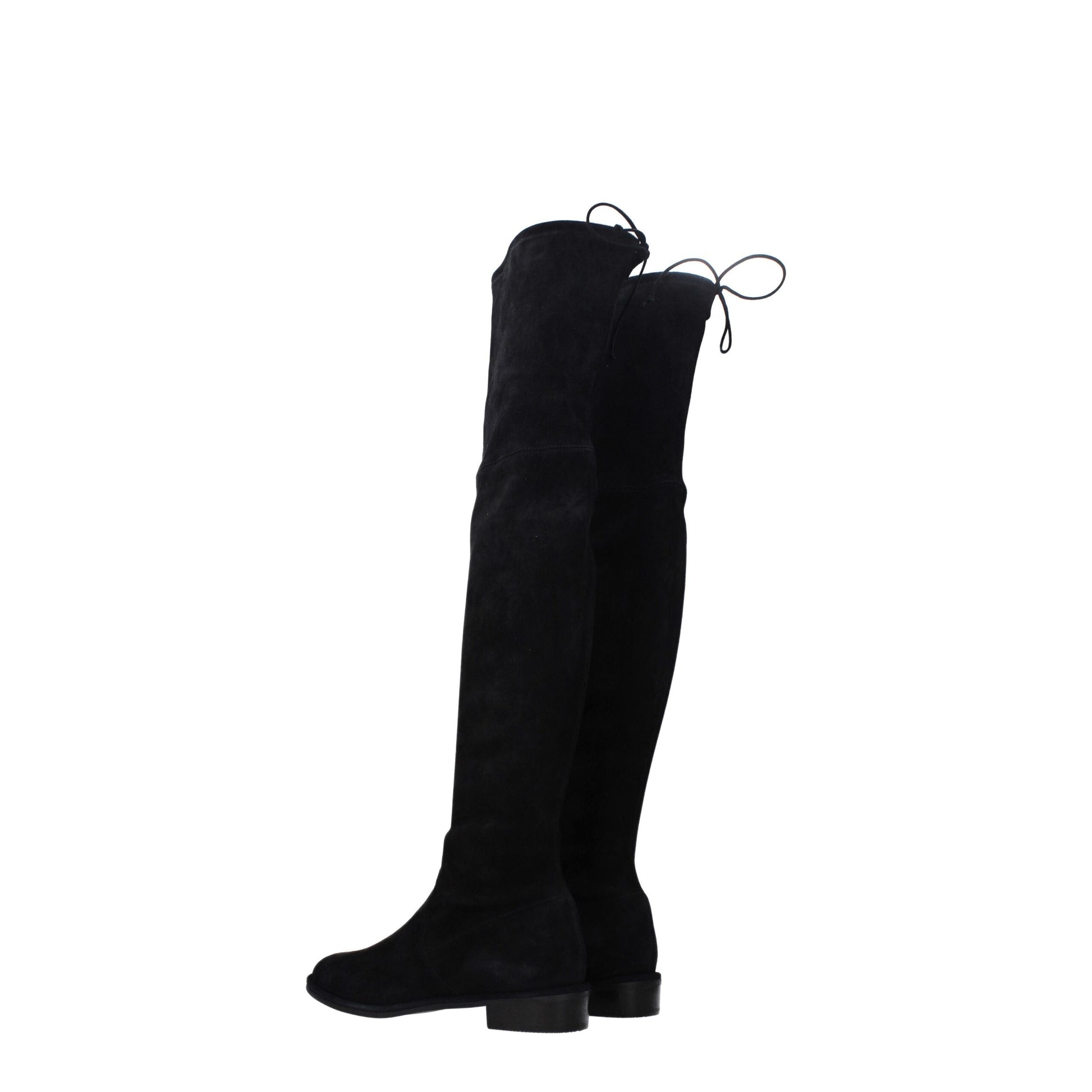 Stuart Weitzman Black Leather Boot - LOWLANDSUSS2167BLACK