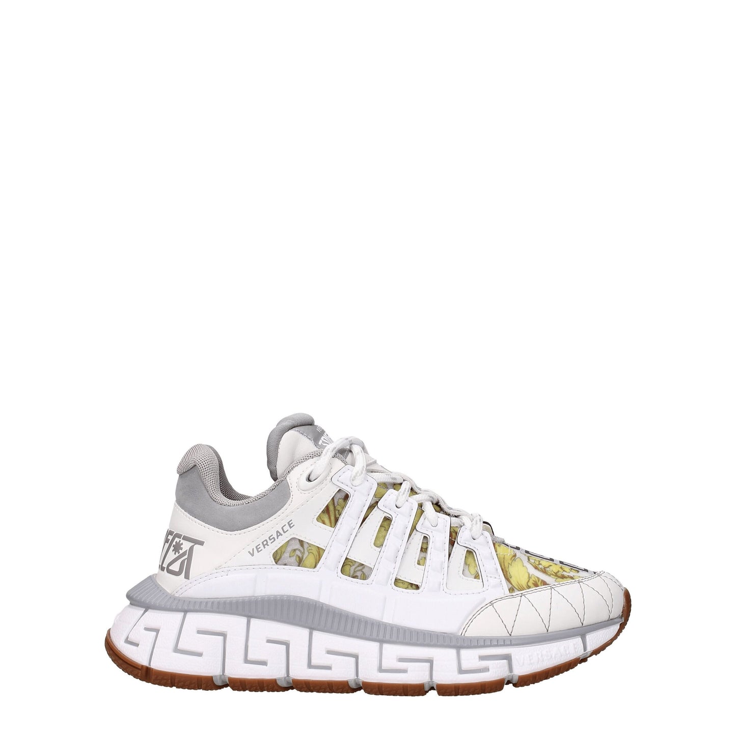 Versace White Leather Sneakers – Embrace Bold Glamour