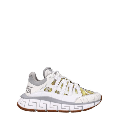 Versace White Leather Sneakers – Embrace Bold Glamour