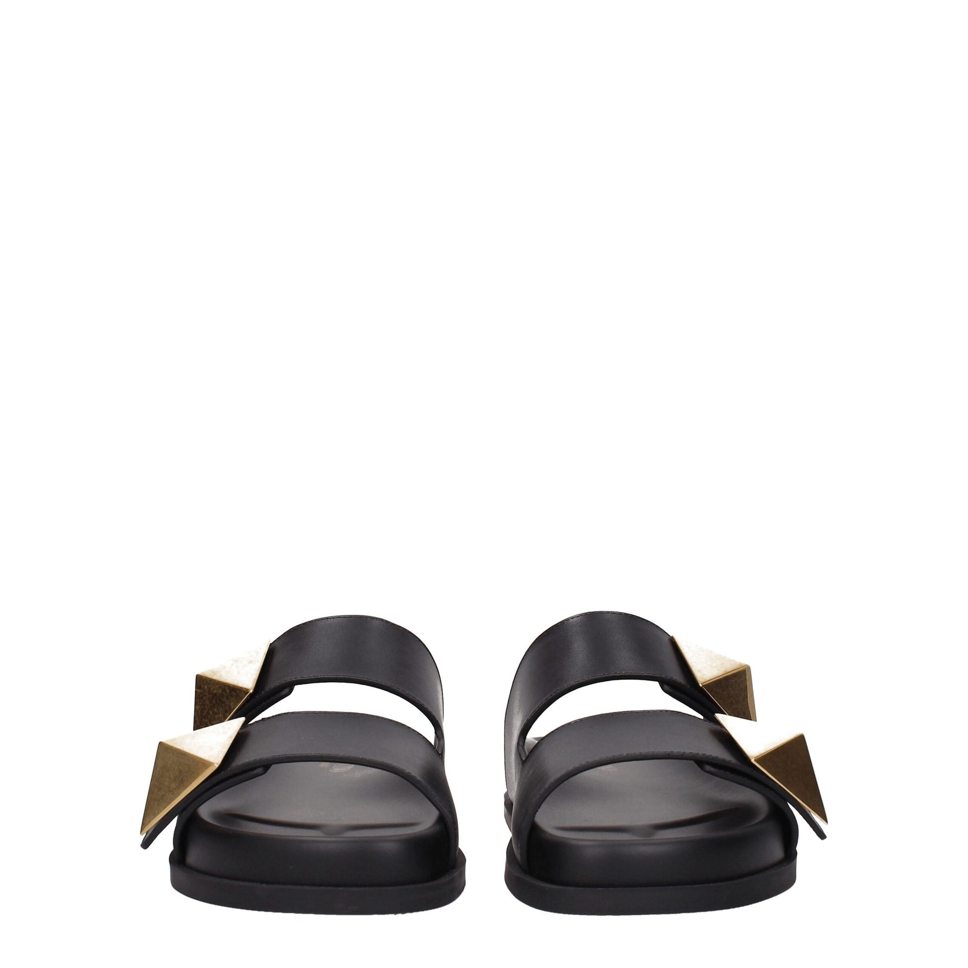 Valentino Garavani Black Leather Slipper