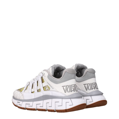 Versace White Leather Sneakers – Embrace Bold Glamour