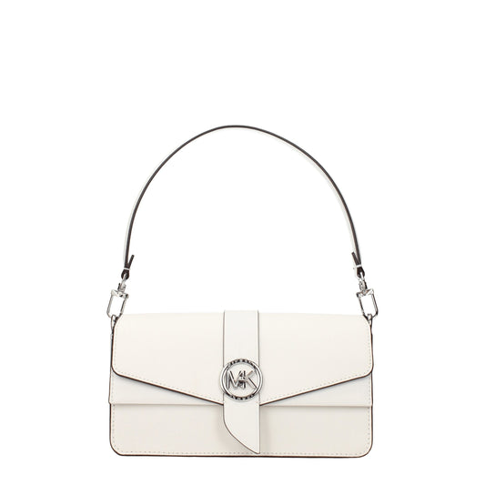 Michael Kors Optic White Leather Handbag
