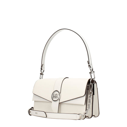 Michael Kors Optic White Leather Handbag