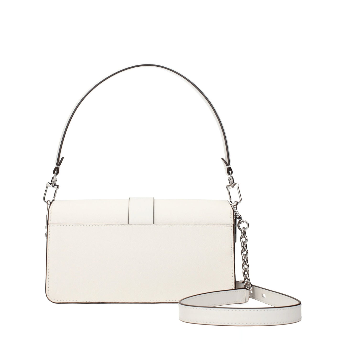 Michael Kors Optic White Leather Handbag