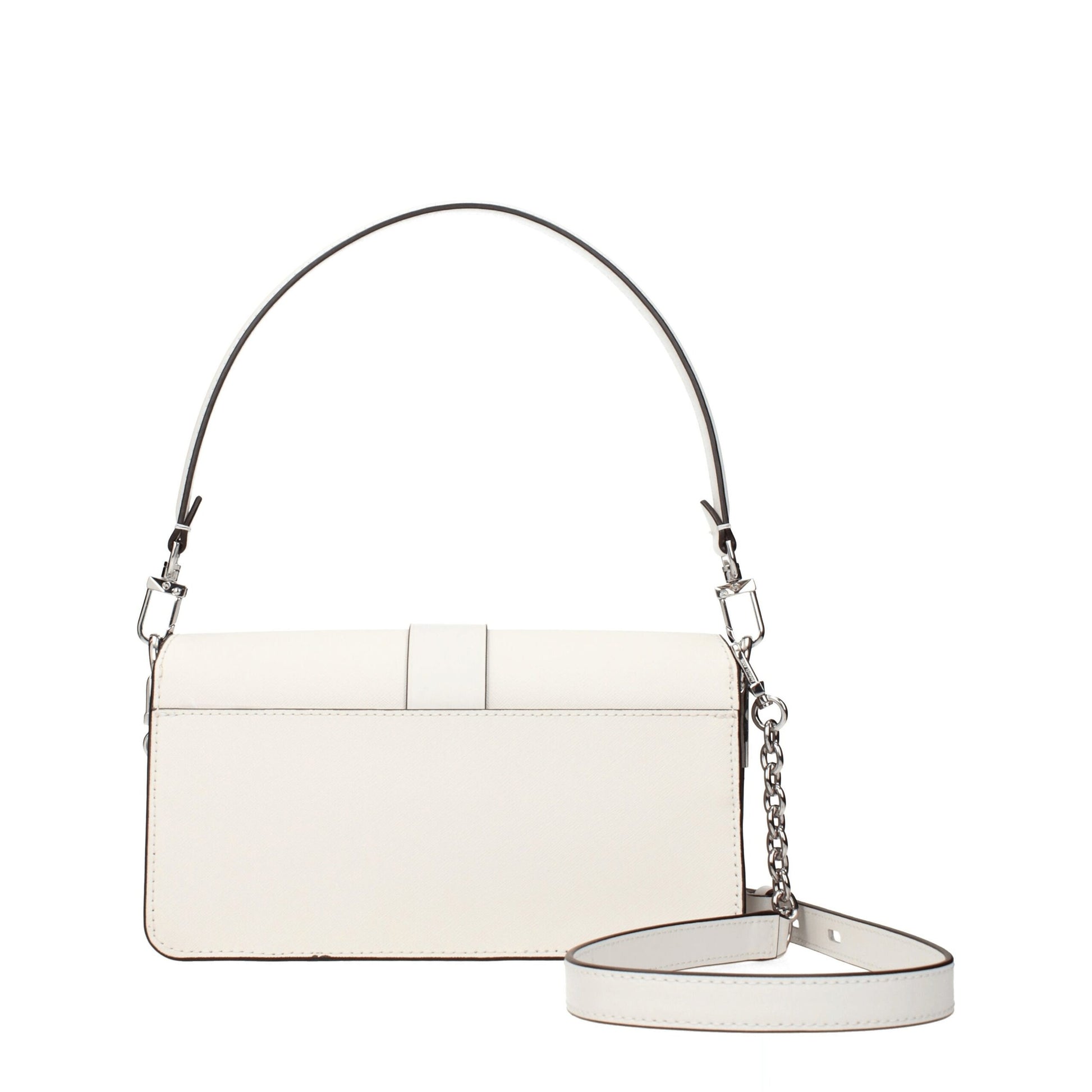 Michael Kors Optic White Leather Handbag