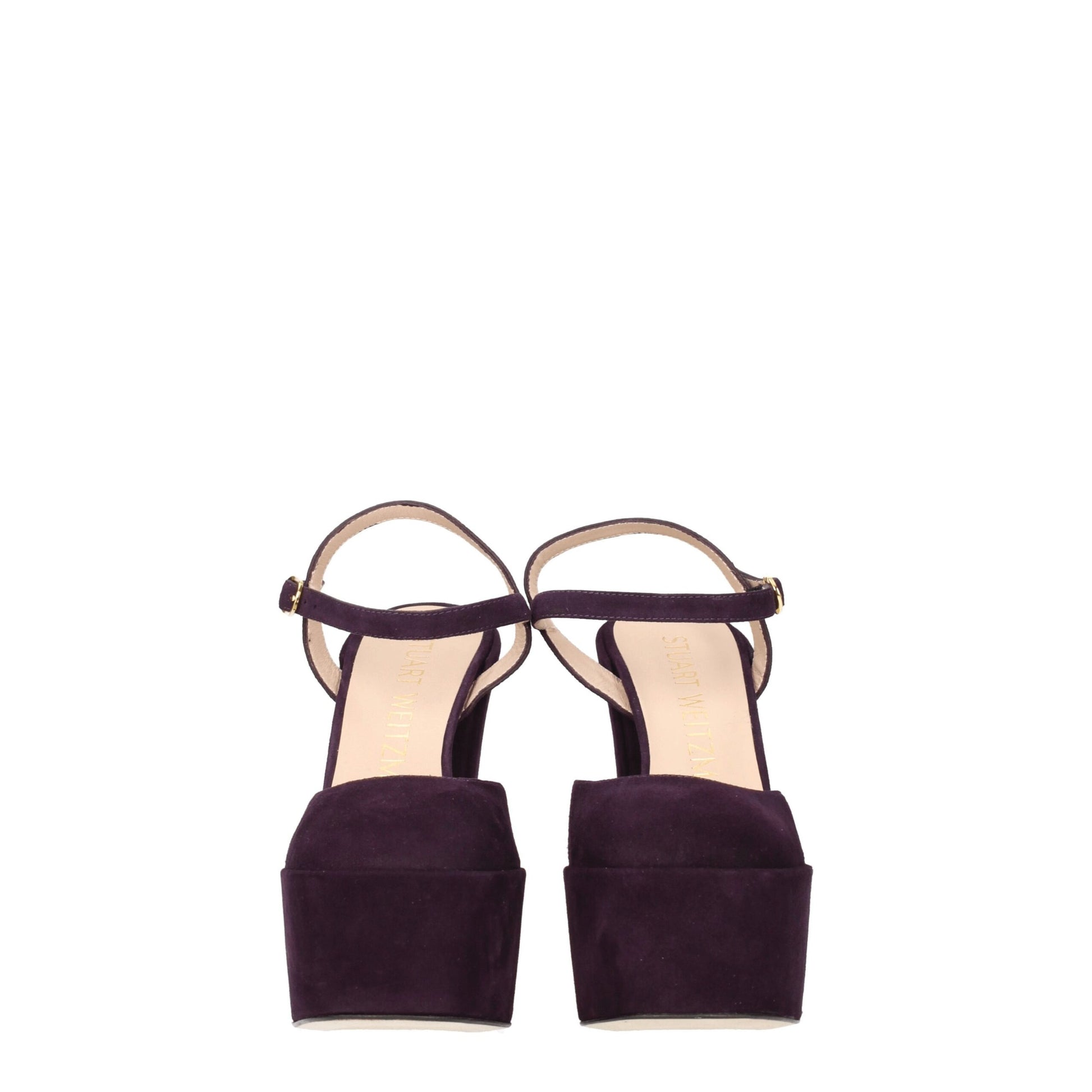 Stuart Weitzman Purple Leather Sandal