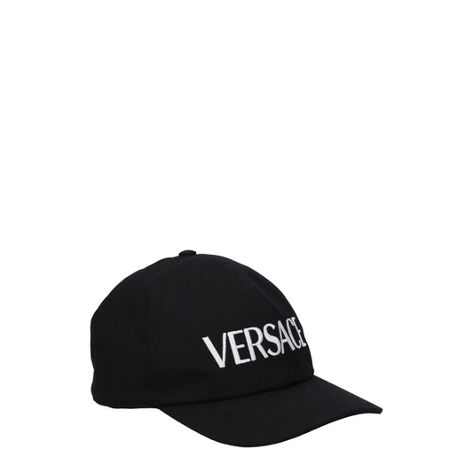 Versace Black Cotton Cap - Vintage Baseball Hat