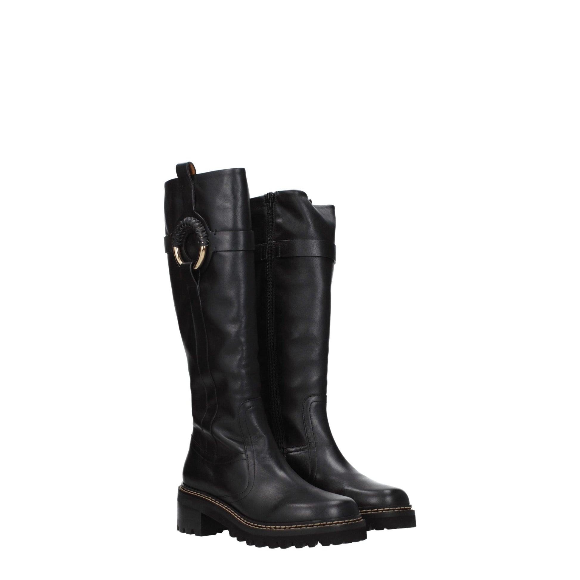 See by Chloé Black Leather Boot