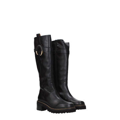 See by Chloé Black Leather Boot