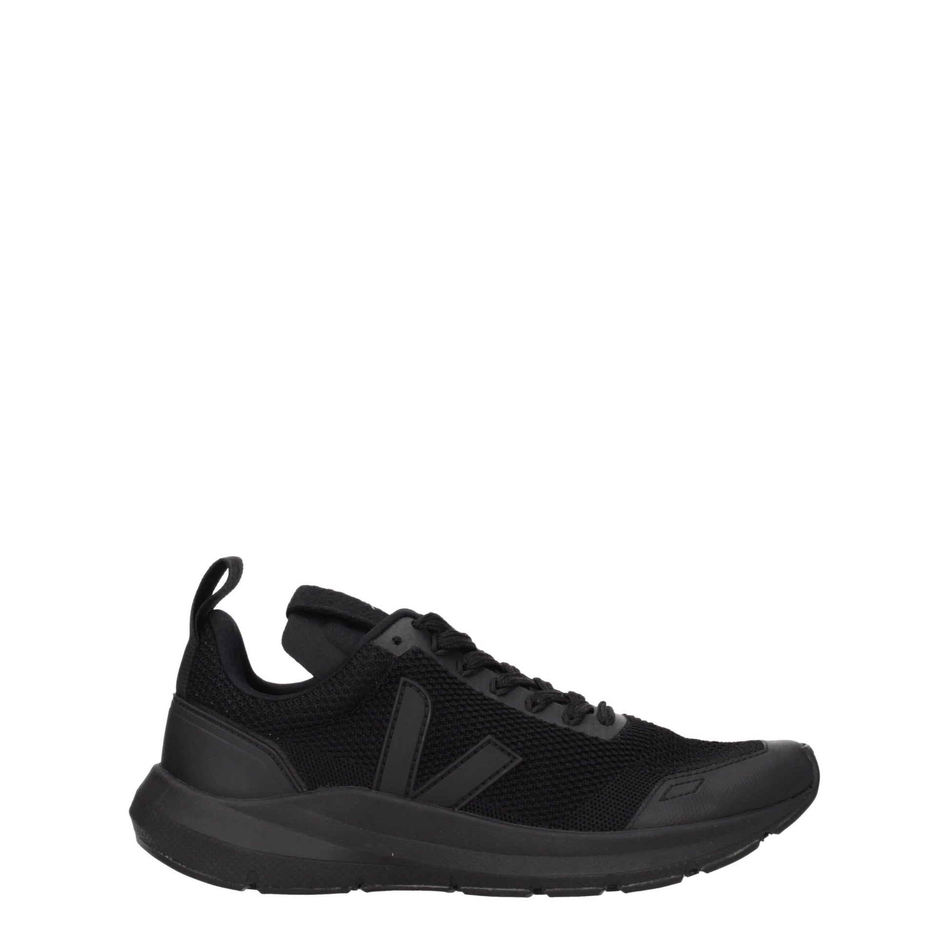 Veja Black Fabric Sneakers - Sporty Glam Style
