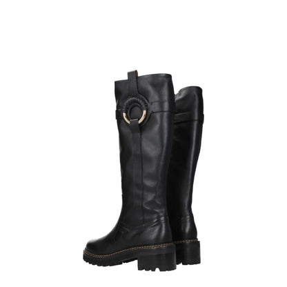 See by Chloé Black Leather Boot