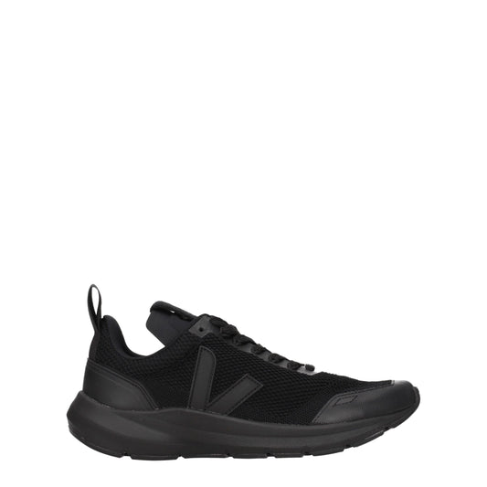 Veja Black Fabric Sneakers - Stylish and Comfortable Footwear