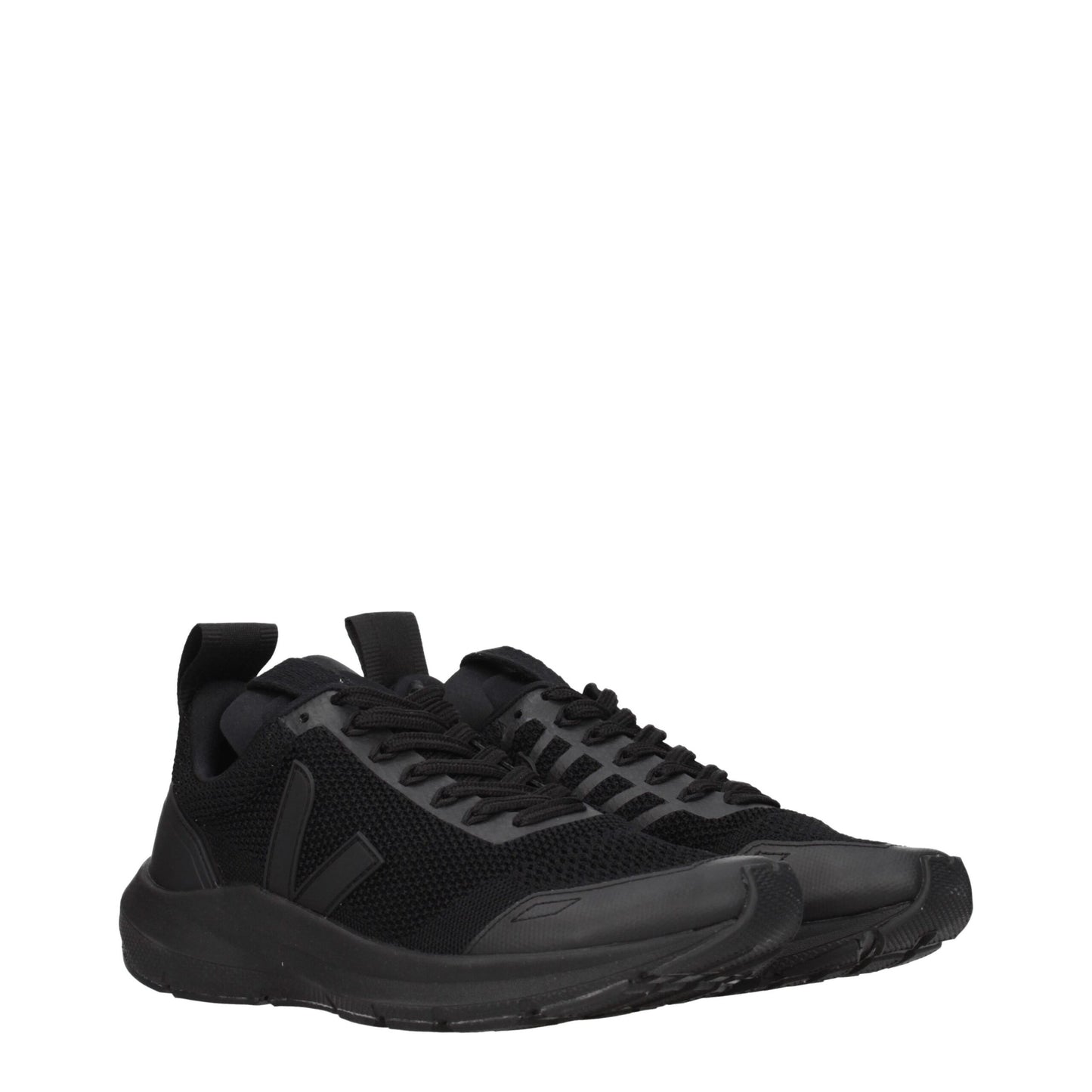 Veja Black Fabric Sneakers - Sporty Glam Style