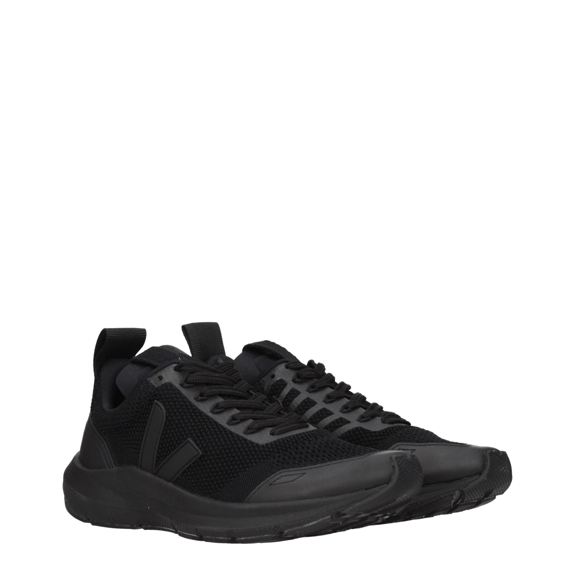 Veja Black Fabric Sneakers - Sporty Glam Style
