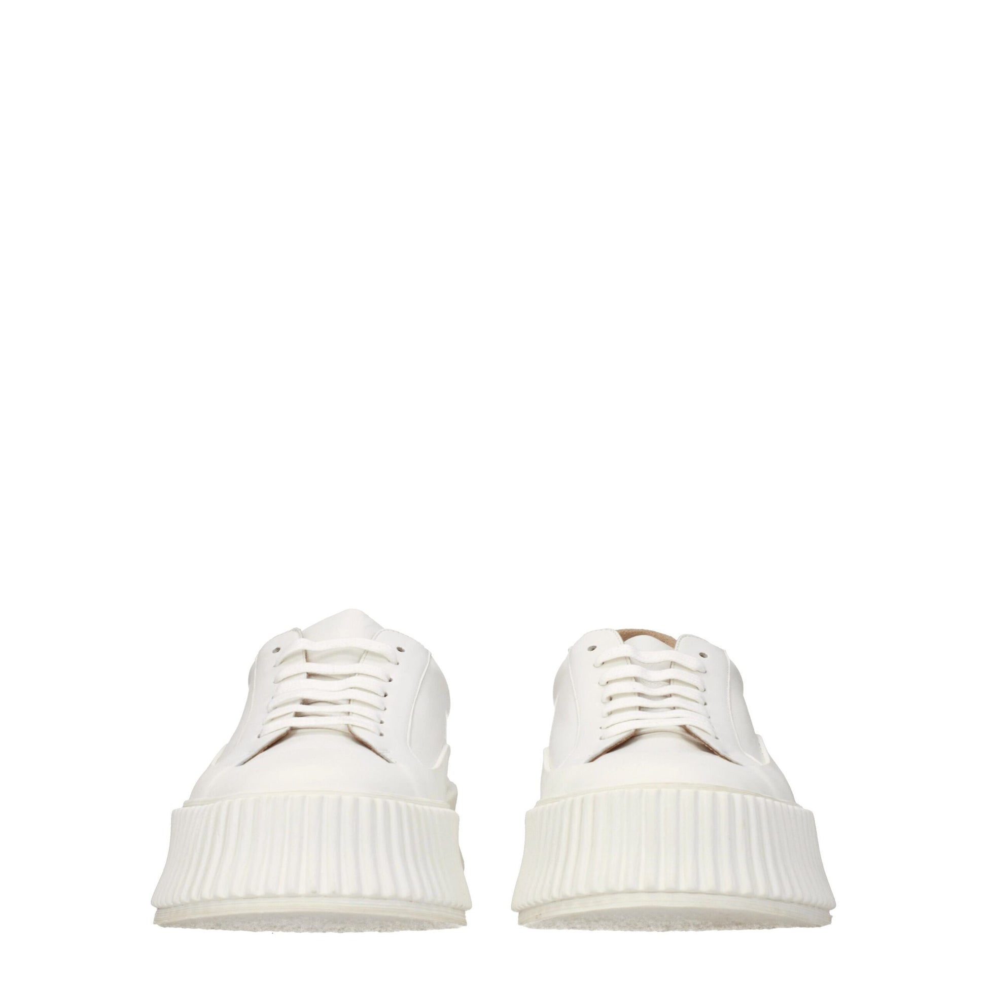 Jil Sander White Leather Sneakers