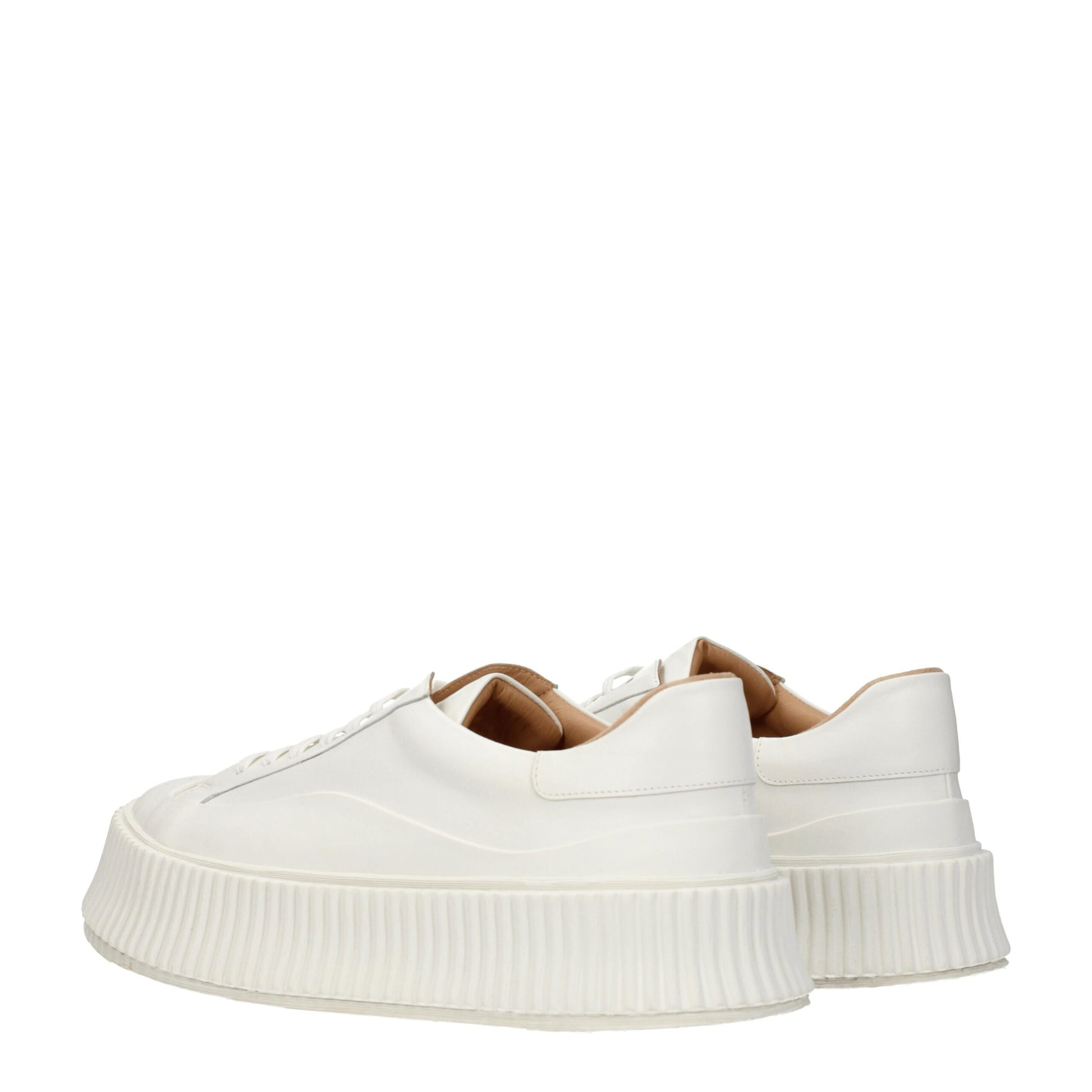 Jil Sander White Leather Sneakers