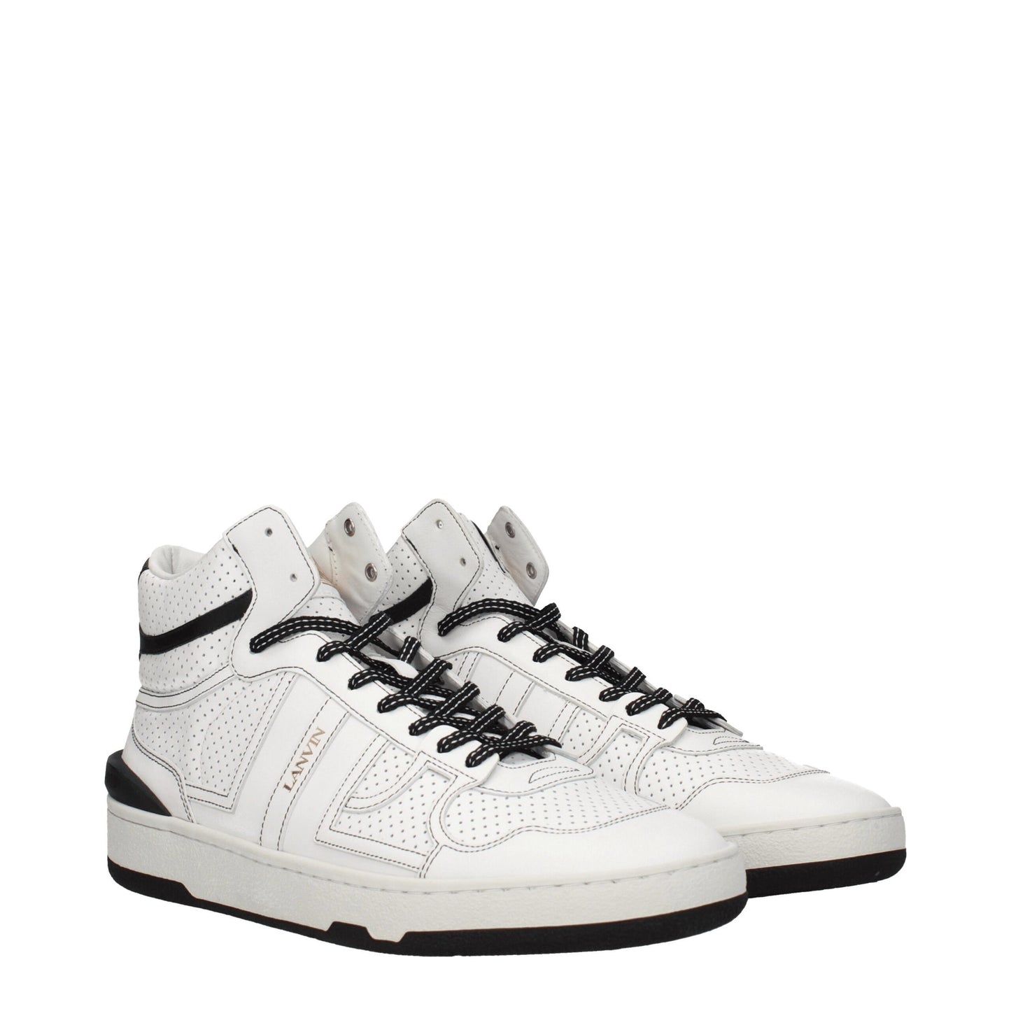 Lanvin White Leather Sneakers - Statement Street Style