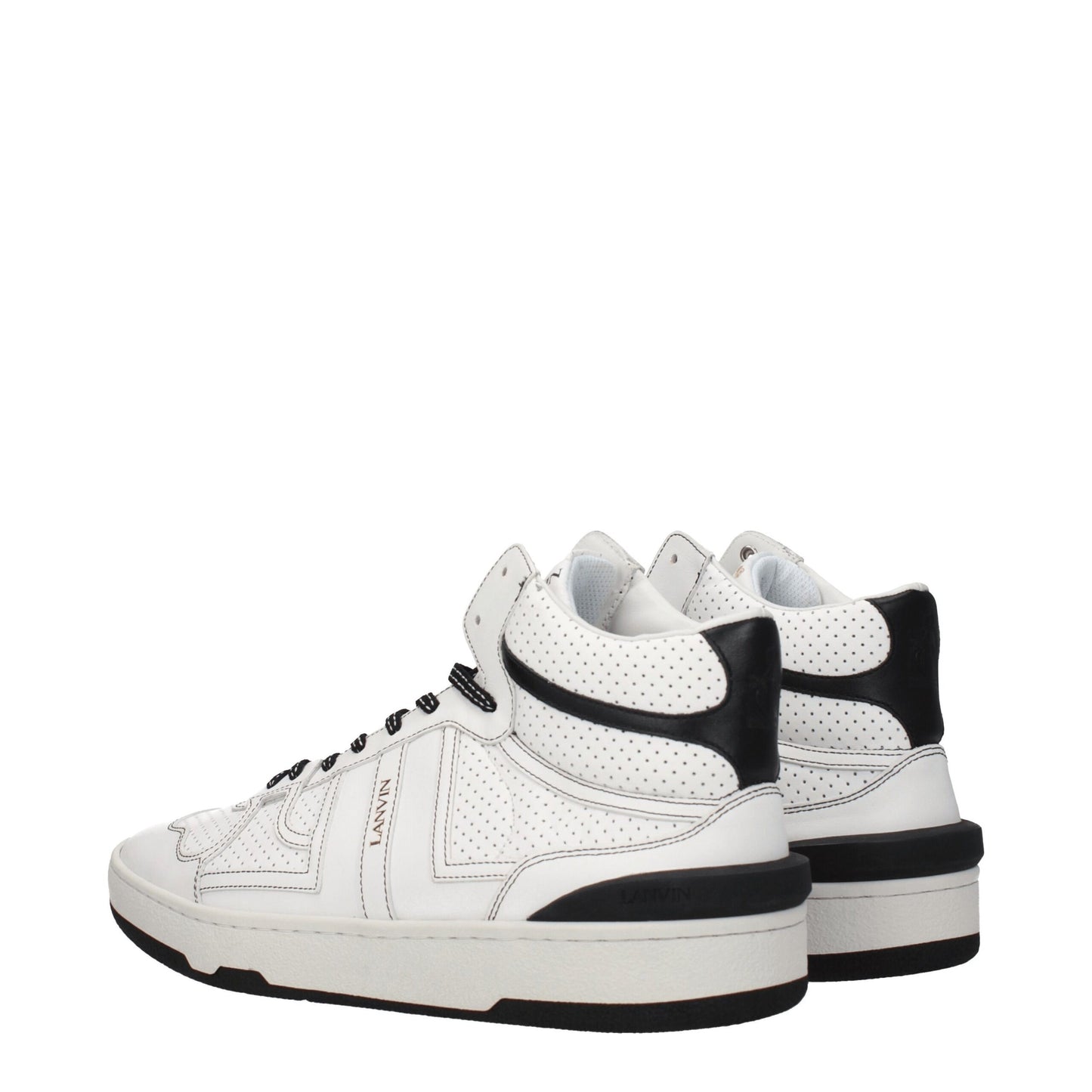 Lanvin White Leather Sneakers - Statement Street Style