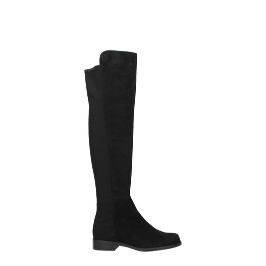 Stuart Weitzman Black Leather Boot - Stylish Comfort for Every Occasion