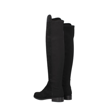 Stuart Weitzman Black Leather Boot - Stylish Comfort for Every Occasion
