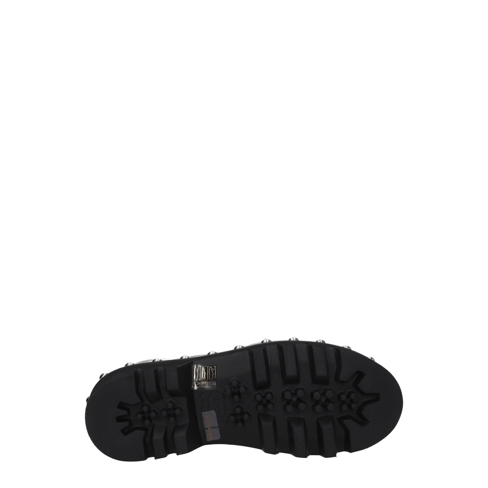 Furla Black Leather Ankle Boots with Vintage Effect