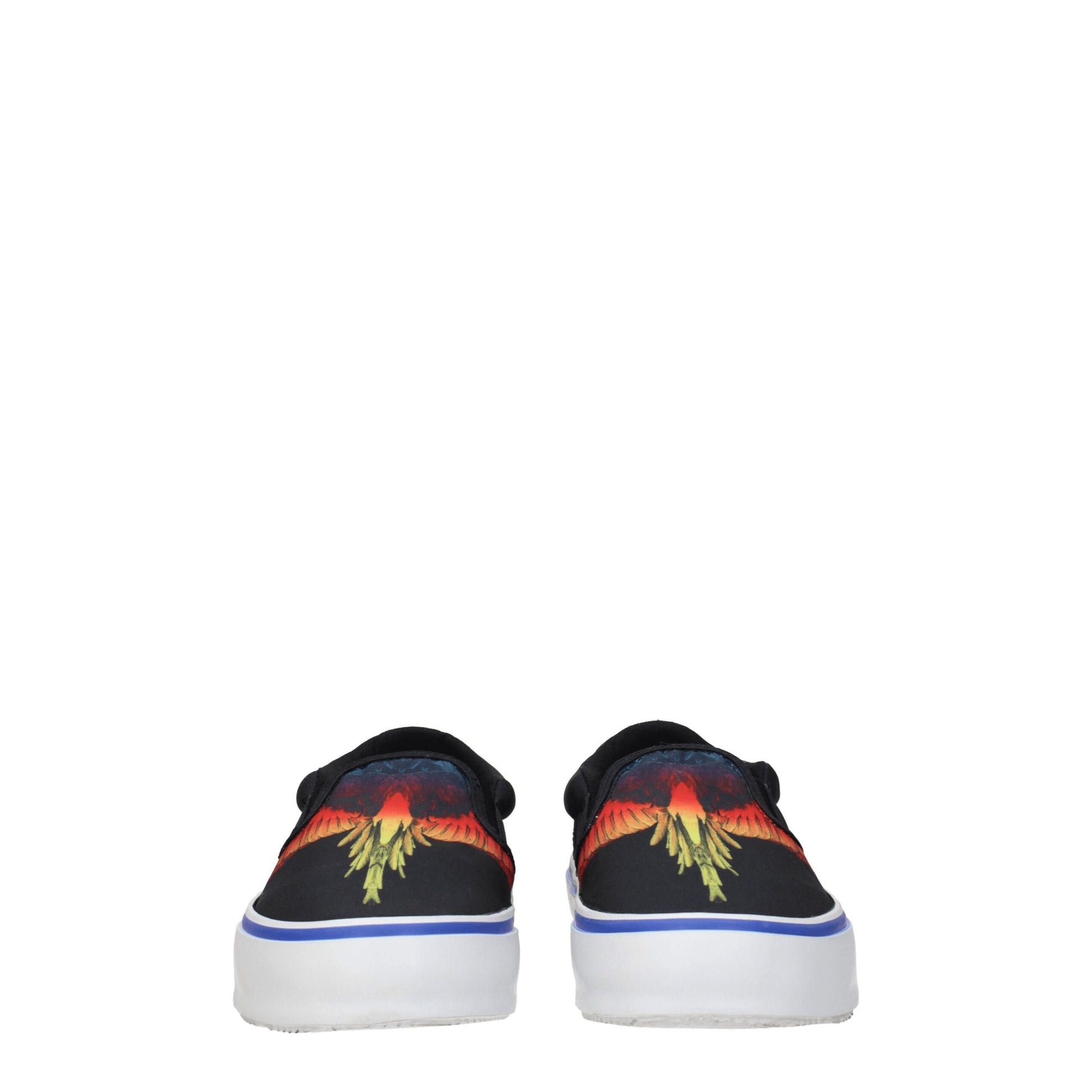 Marcelo Burlon Black Fabric Slip-On Loafer