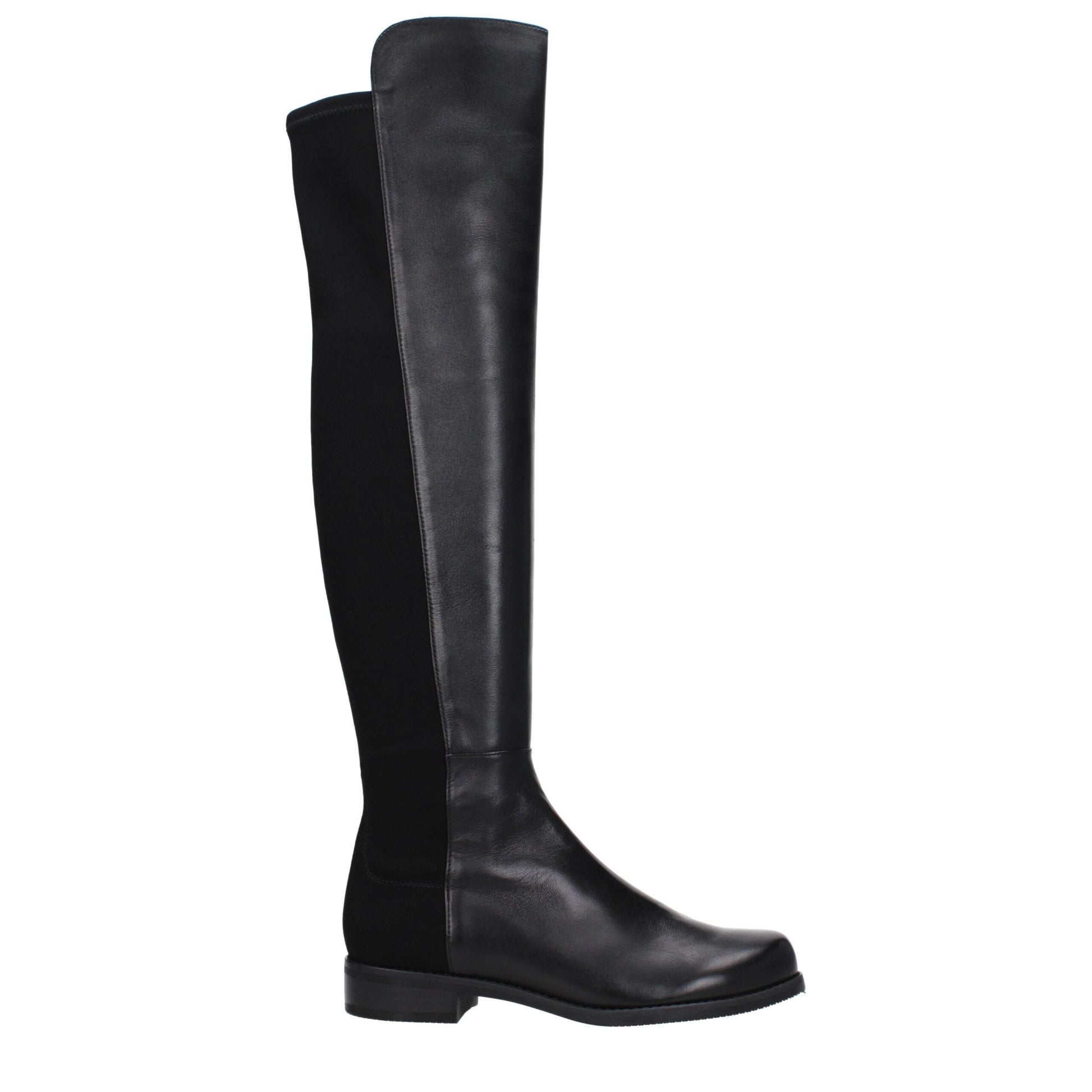 Stuart Weitzman Black Leather Boot - Vintage Style