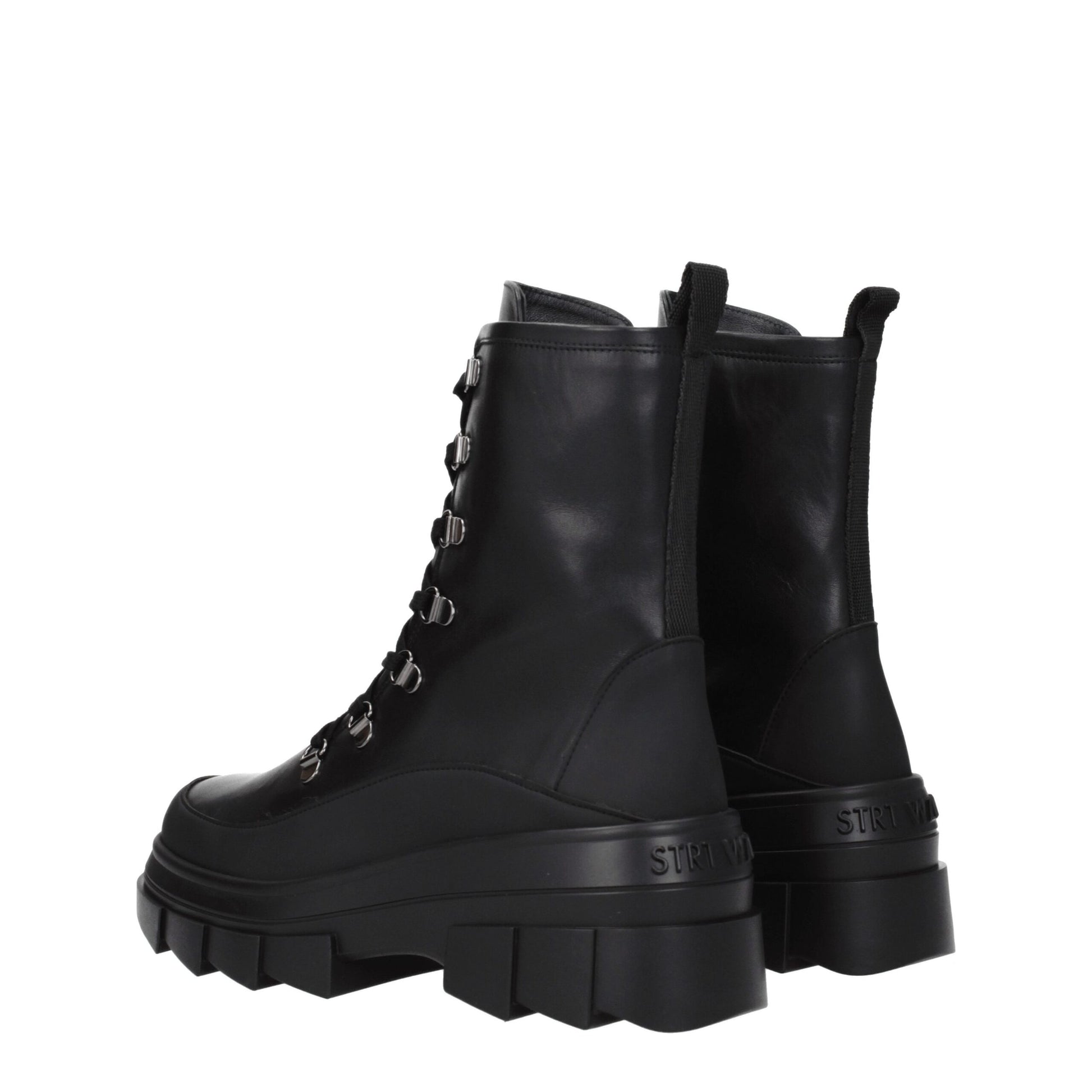 Stuart Weitzman Black Leather Ankle Booties