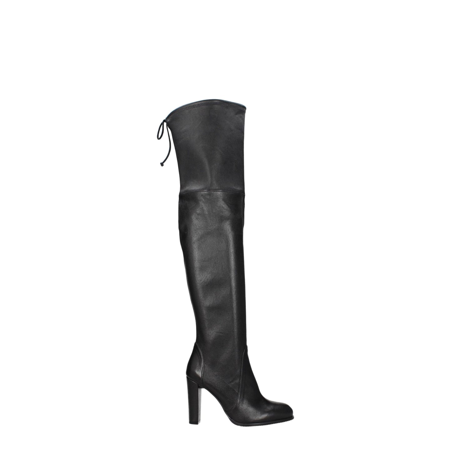 Stuart Weitzman Black Leather Boot - Highland Collection