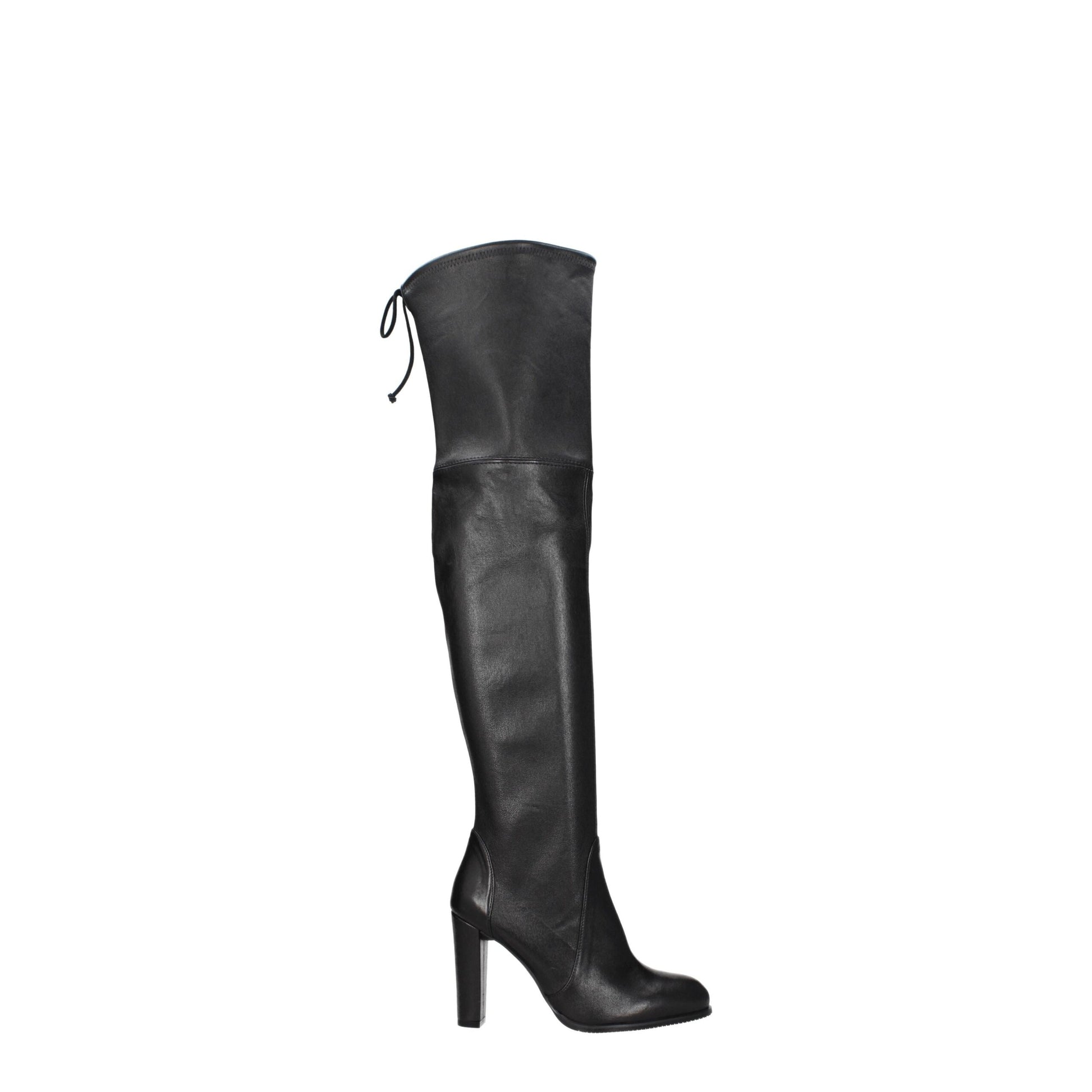 Stuart Weitzman Black Leather Boot - Highland Collection