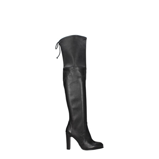Stuart Weitzman Black Leather Boot - Highland Collection