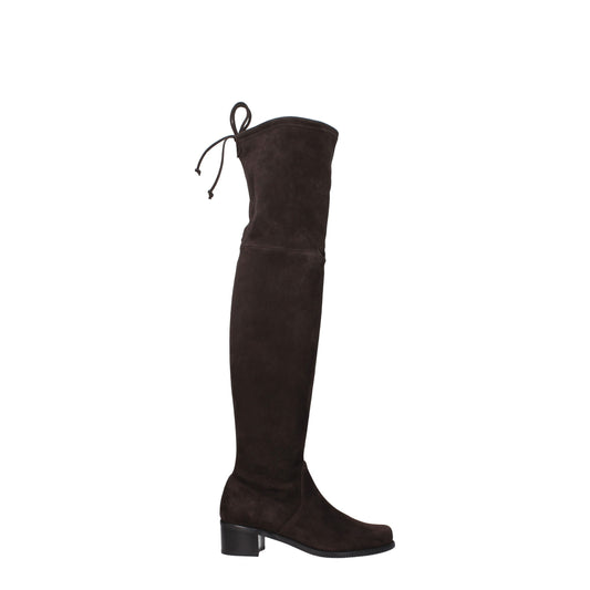 Stuart Weitzman Brown Leather Boot - Aged Vintage Suede Style
