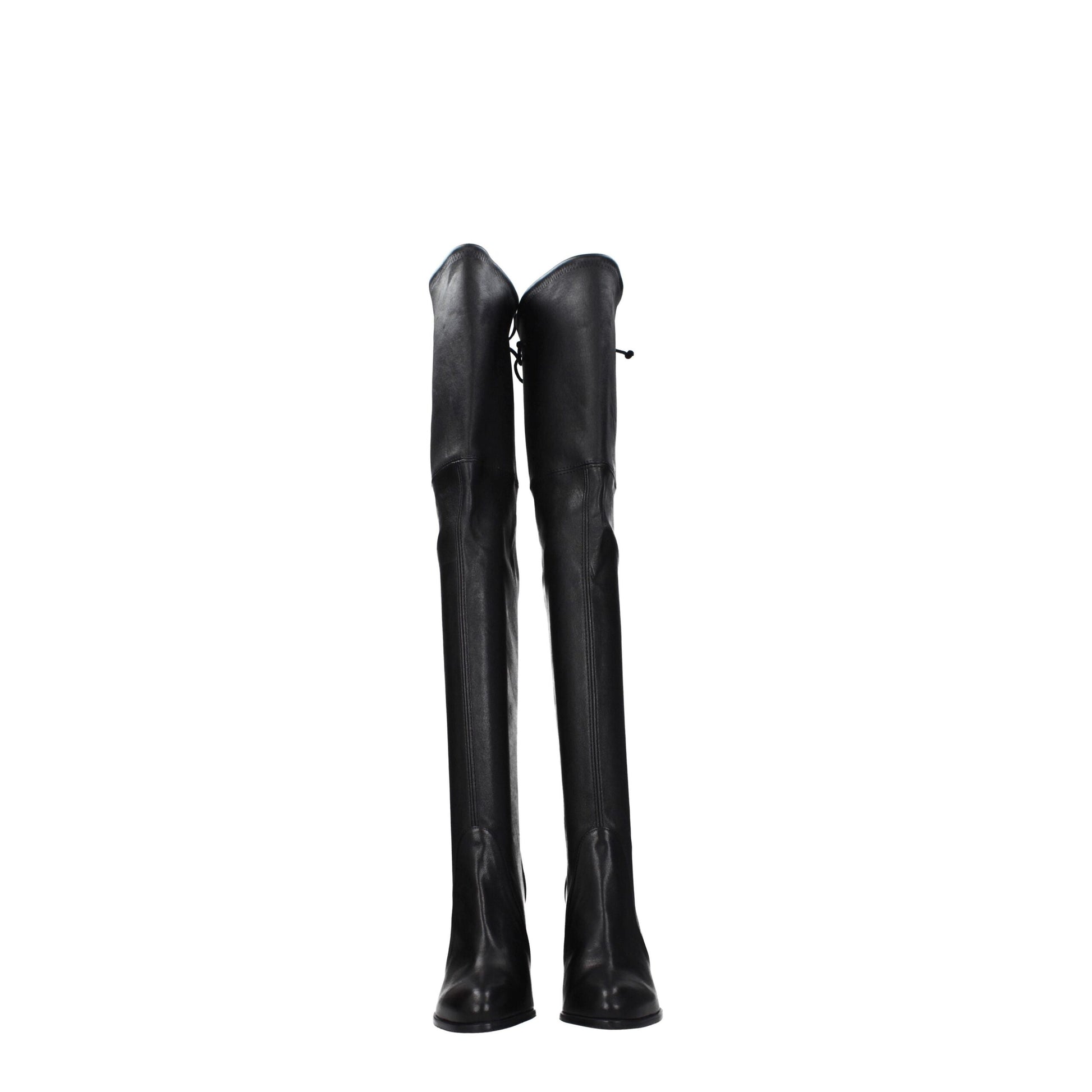 Stuart Weitzman Black Leather Boot - Highland Collection