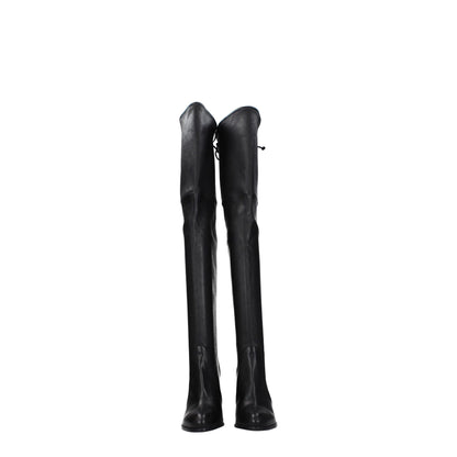 Stuart Weitzman Black Leather Boot - Highland Collection