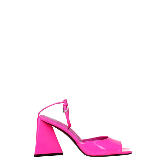 The Attico Pink Leather Sandal - Chic High Heel Footwear