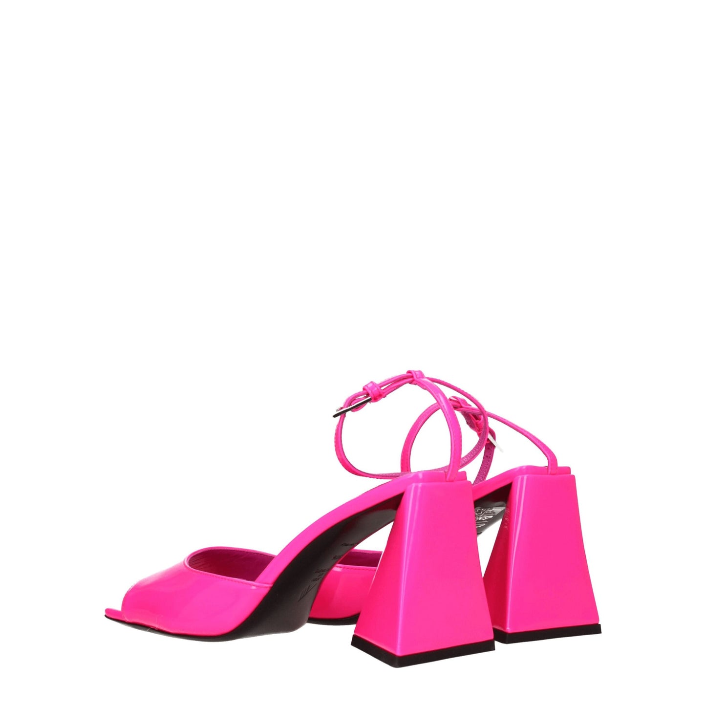 The Attico Pink Leather Sandal - Chic High Heel Footwear