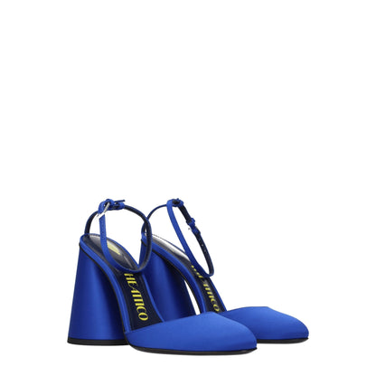The Attico Blue Satin Sandal: Elegant High Heels for Every Occasion