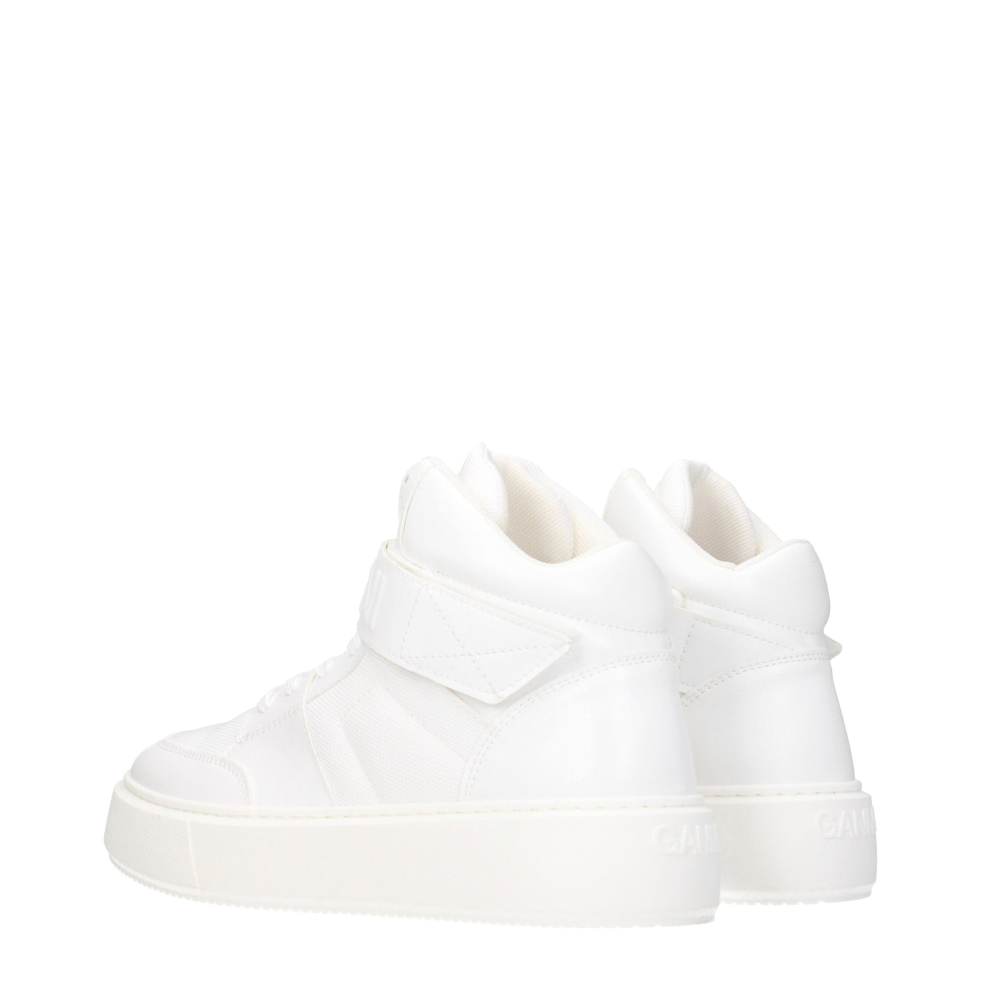 Ganni White Leather Sneakers - Stylish and Comfortable Streetwear