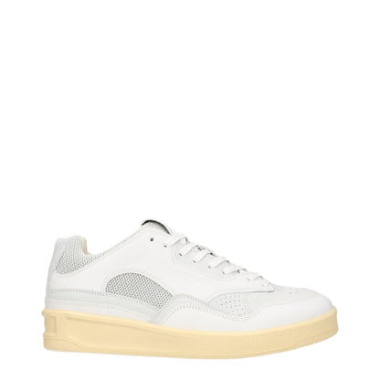 Jil Sander White Leather Sneakers - Sporty Glam Upgrade