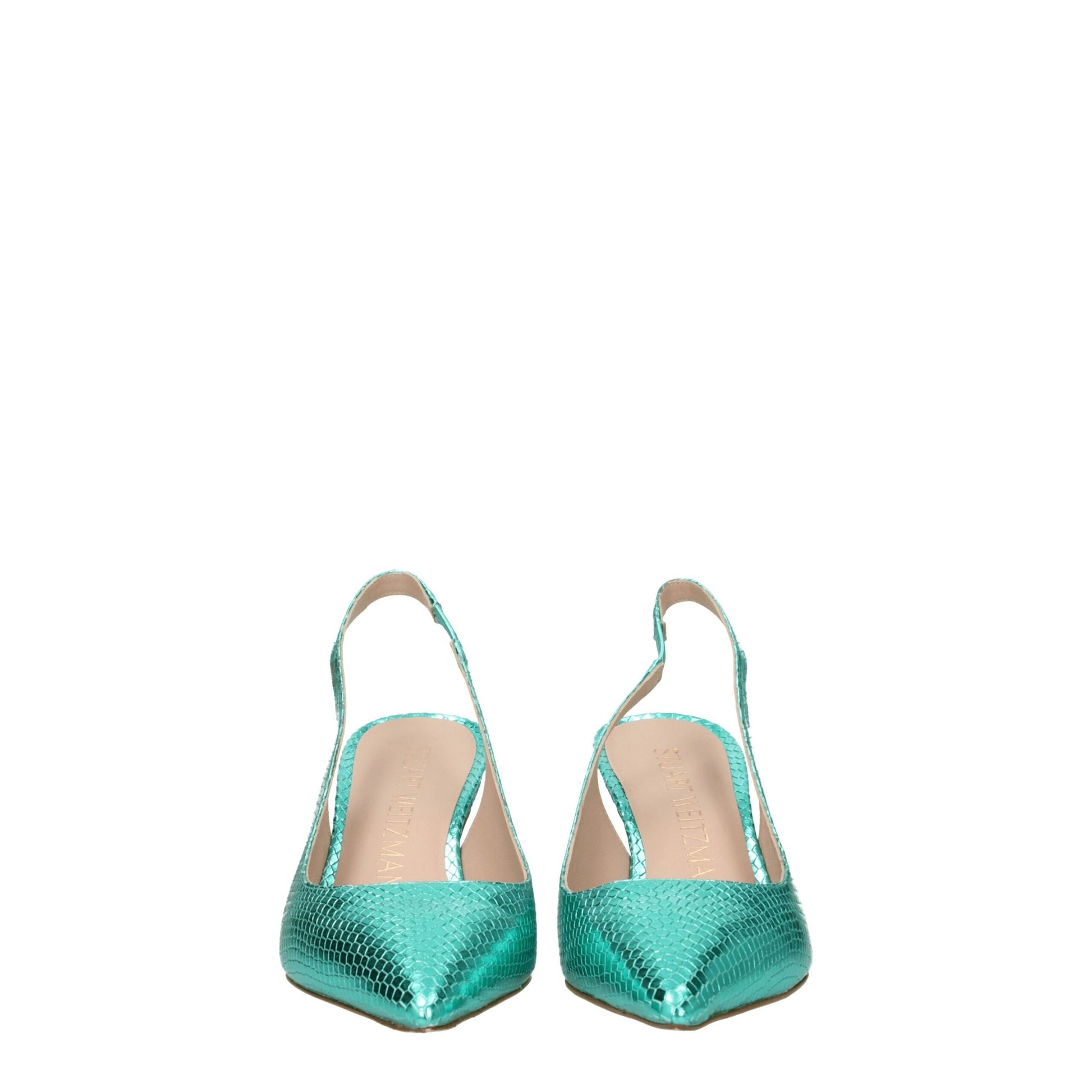 Stuart Weitzman Green Leather Sandal